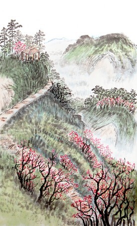 Traditional Chinese painting , landscape